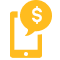 Icon illustration of a smartphone