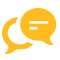 Icon illustration of chat bubbles